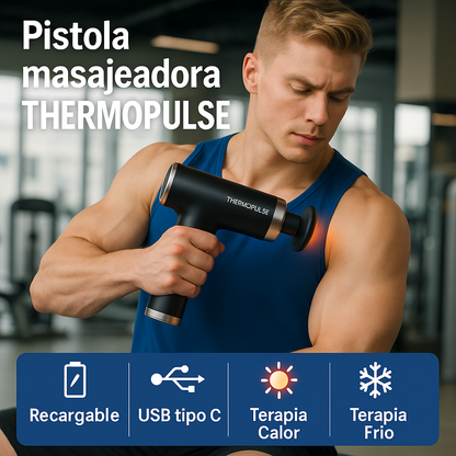ThermoPulse™ | Masajeador Recargable Dual: Calor 🔥 y Frío ❄️