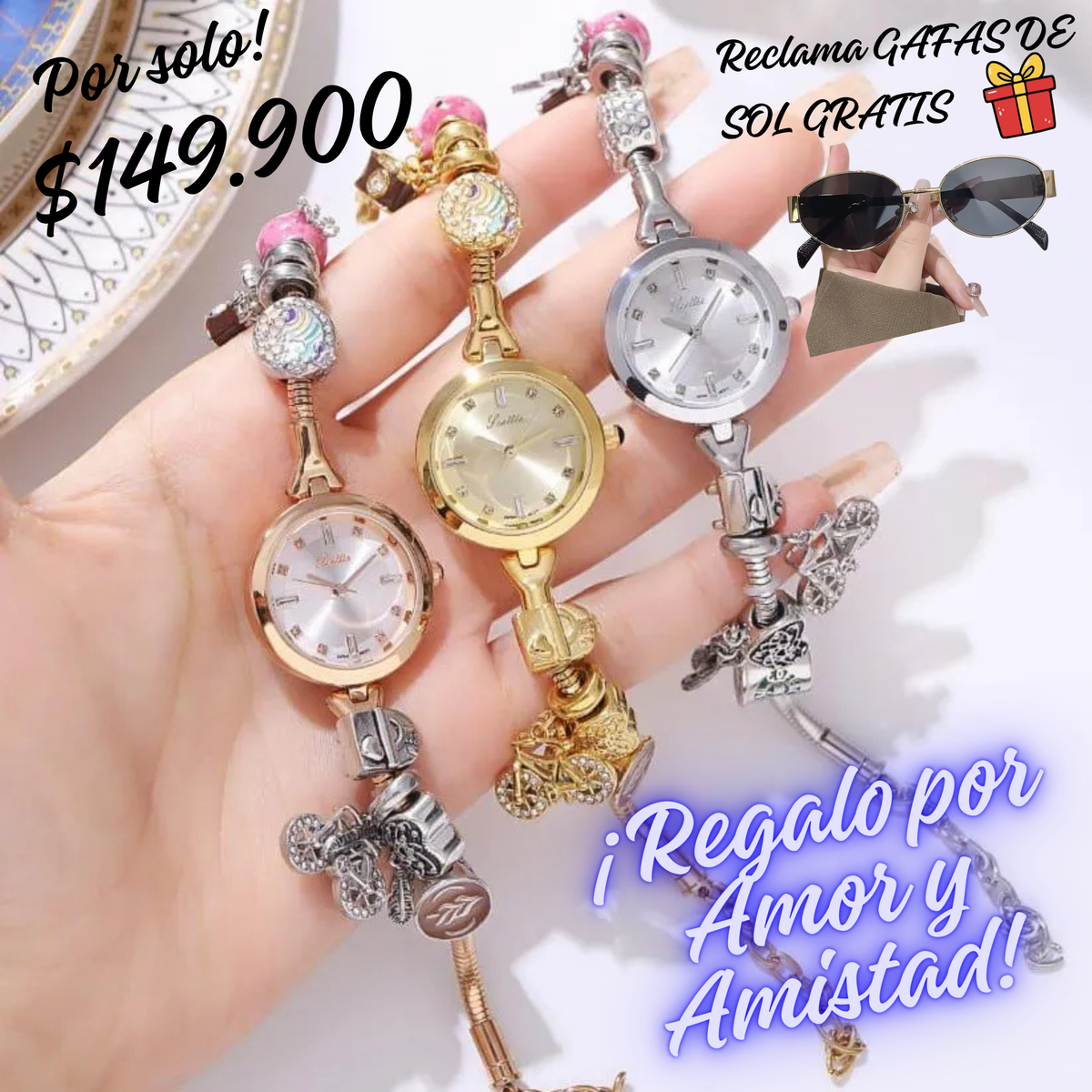 Reloj Pandora + Gafas De Sol CELINE UV 400